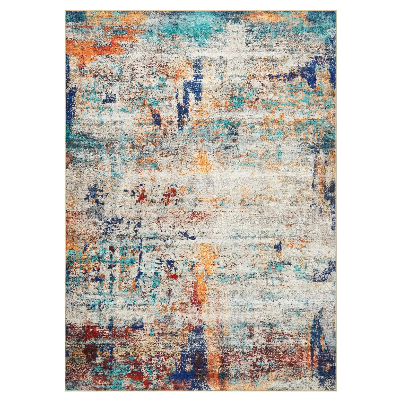 GARVEE Area Rugs 8x10 for Living Room Bedroom, Modern Abstract Machine Washable Large Multicolor Rug Soft Rug, Floor Carpet with Non Slip Backing for Dining Room