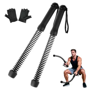 Portable Cordless Battle Ropes with Free Workout Gloves - Weighted Training Rope for Home Gym HIIT | Compact No-Jump Full-Body Exercise Equipment for Men & Women | Small Space Workout & Travel Friendly | Weighted Ropes for Strength Training & Fitness