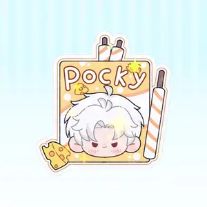 Love and Deep Space Snack & Boba Bar Qstyle Fanart Sticker Sylus Caleb 6cm Stickers