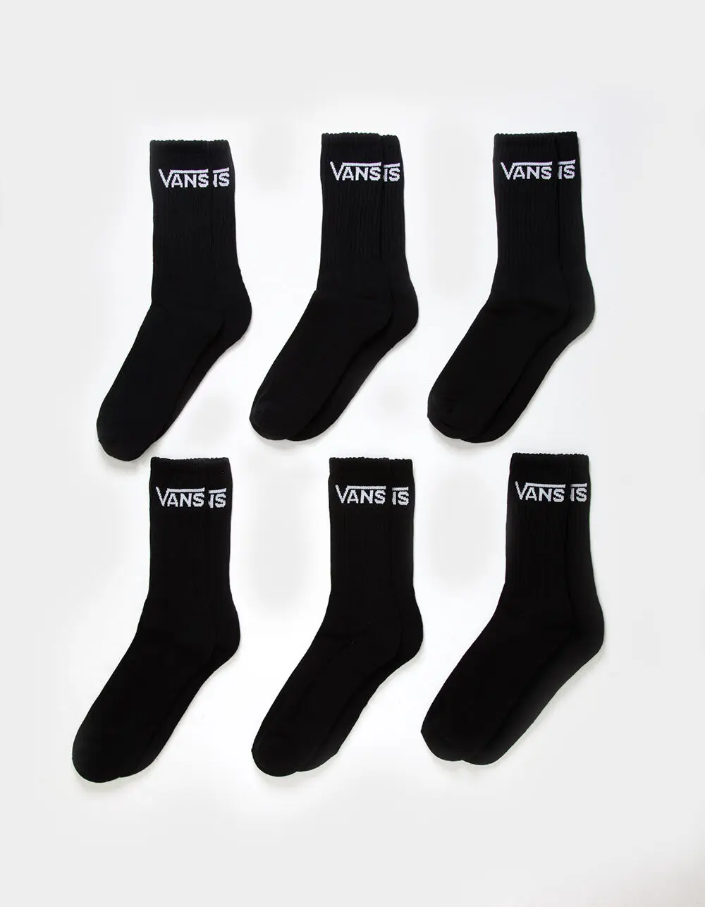 VANS 6 Pack Mens Classic Crew Socks