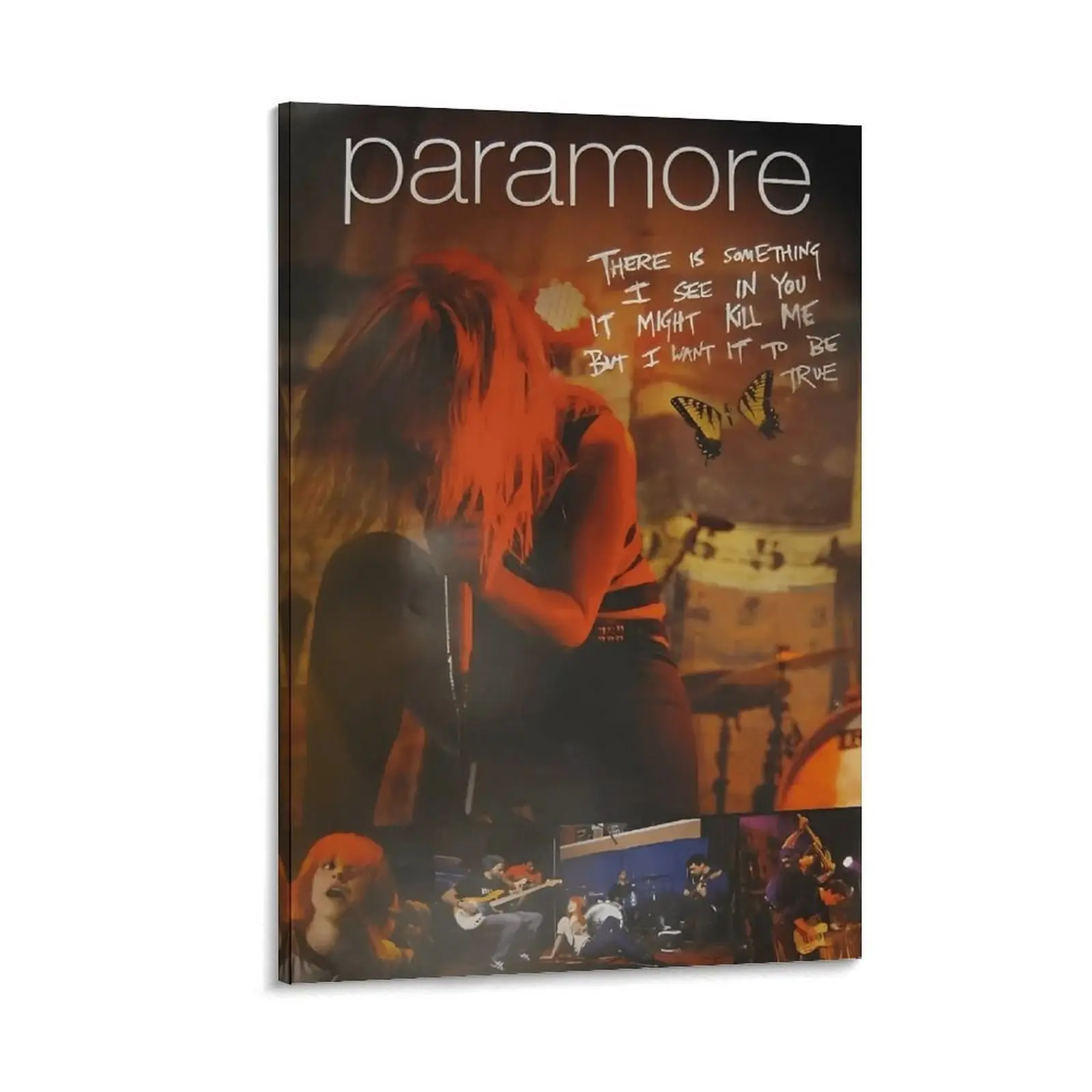 Paramore Concert Butterfly Design Poster - Home Decor for Living Rooms