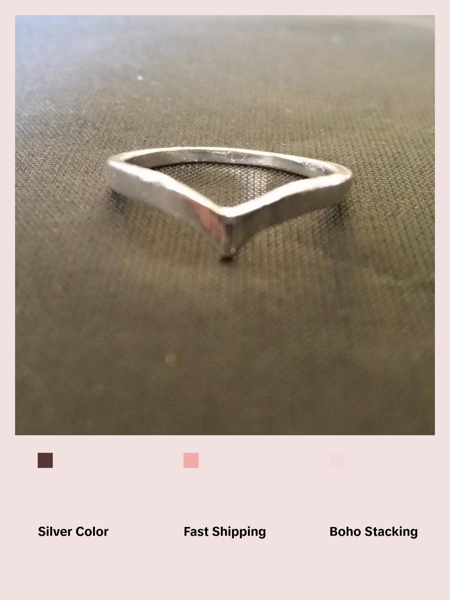 Chevron Ring - Wishbone Ring