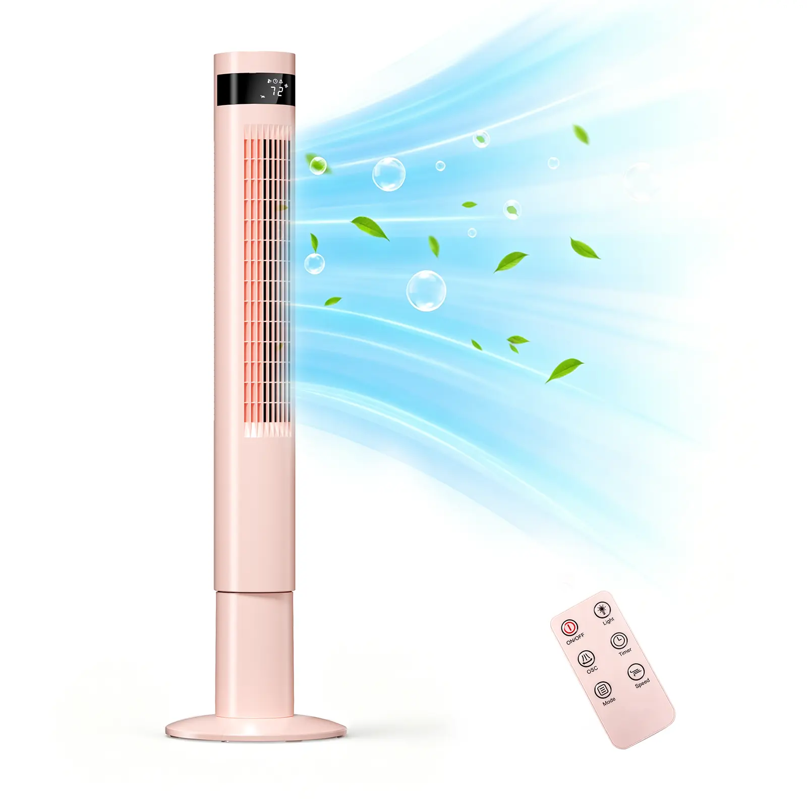 【NOT air conditioner】Tower Fan, Oscillation fan with Remote Control, Standing fan for office, 3 Wind Modes, Time Settings, Portable Bladeless Floor Fans for Home,back to school,back to school haul