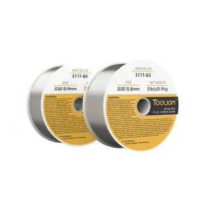 TOOLIOM E71T-GS .030"/.035" Diameter Flux Core MIG Welding Wire, 2-Pound Spool Self-shielded Carbon Steel MIG Wire 2 SETS