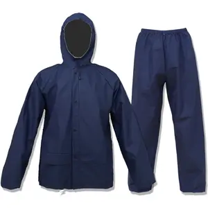 Heavy-Duty Waterproof Raincoat & Pants Set withVentilation - Hooded Jacket & Pants for Fishing, MotorcycleRiding & Outdoor Activities, Durable Polyester, Full EVAMaterial,Stay Dry & Comfortable!