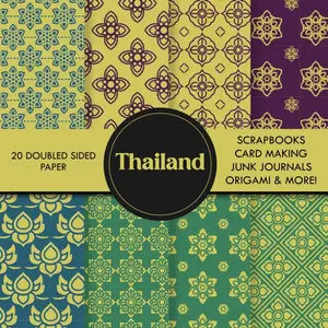 Thailand Scrapbook Paper: Thailand-Themed Scrapbooking Paper for Creative Junk Journals, Decorative Crafts, Origami, Collage, and Card Making | Double-Sided Decorative Sheets Paperback – January 18, 2024