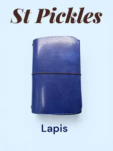A5 Lapis Blue Leather Journal - Classic A5 Size for Notes Sketching & Personal Diaries