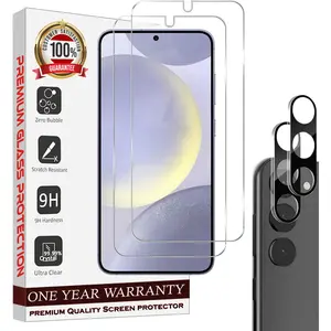 Entronix Clear Screen Protector & Camera Lens Protector Compatible with Galaxy S22 - 4-Piece Combo Durable Protection