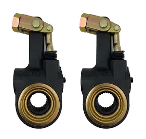 TORQUE 2 Pack of AS1141 Automatic Brake Slack Adjuster 1.5" Diameter, 28 Spline Teeth 6" Lever w/lock clevis (Replaces Accuride Meritor R803112 R801074 Freightliner Mack 1141) (2 x TR1141)