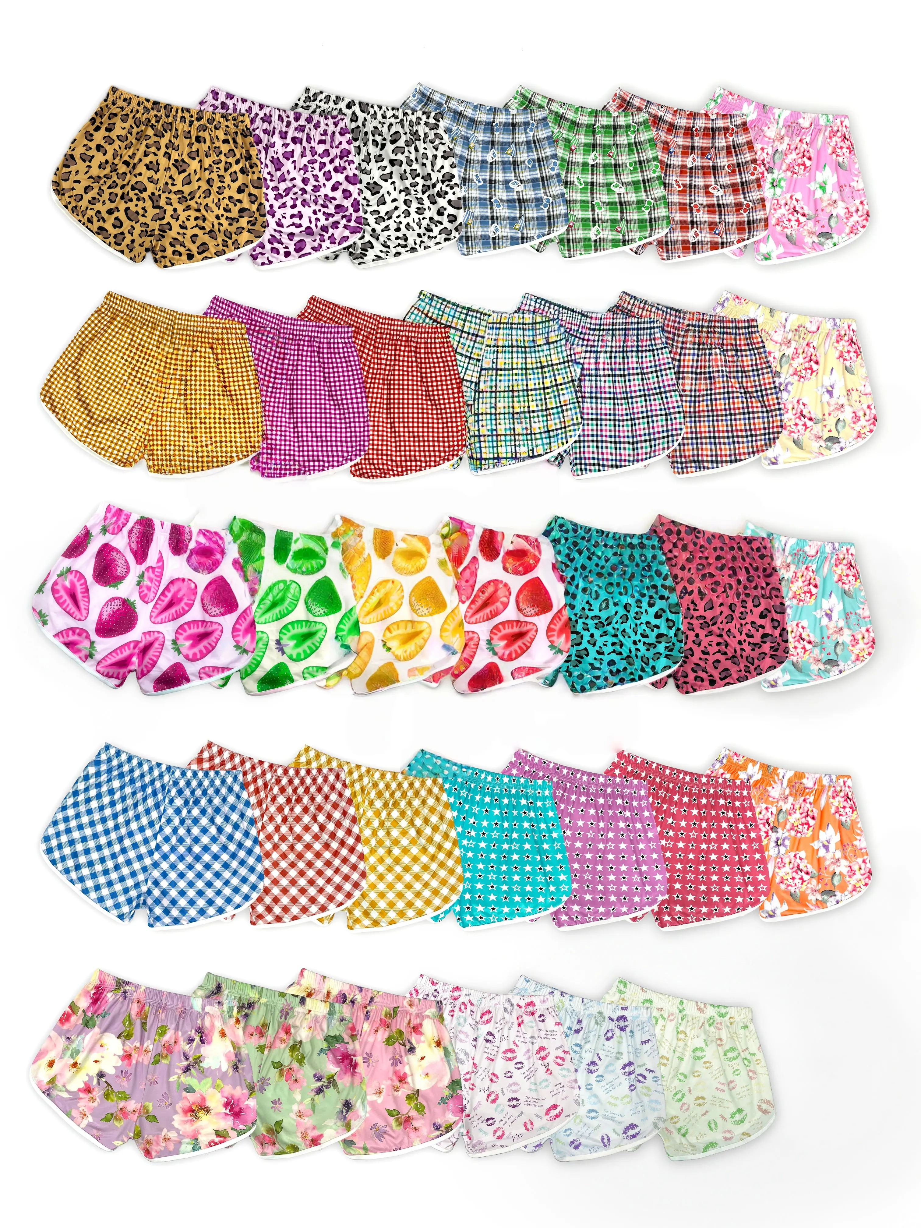 【Flash Sale】【7Pcs Random 】Print Pajama Shorts for Women – Soft Lounge Bottoms S-2XL Womenswear Loungewear