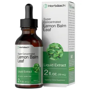 Horbäach Lemon Balm Tincture | 2 fl oz | Melissa Officinalis Leaf | Vegetarian Liquid Extract | Non-GMO, Gluten Free Supplement