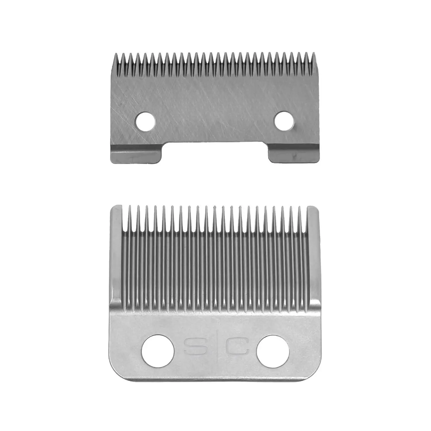 StyleCraft Replacement Fixed Stainless Steel Taper Hair Clipper Blade with Moving Ceramic Deep Tooth Cutter Set