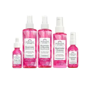 Shannon's Rosewater Bundle - Rosewater Mist, Rose Water and Glycerin, ⁠Rosewater Cleanser, ⁠Rosewater Serum and Rose Oil