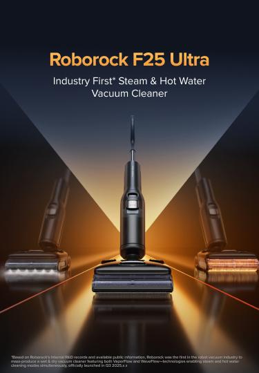Roborock F25 series Ultra Steam Wet Dry Vacuum Cleaner, 356°F Steam Mop & 187°F Hot Water Cordless Vacuum Mop All in One, Floor Washer with Blue Light, 194°F Self-Cleaning, 180° Lay-Flat, AI Assitant Wheels #TikTokShopSpringGlowUp #NewDropsForYou