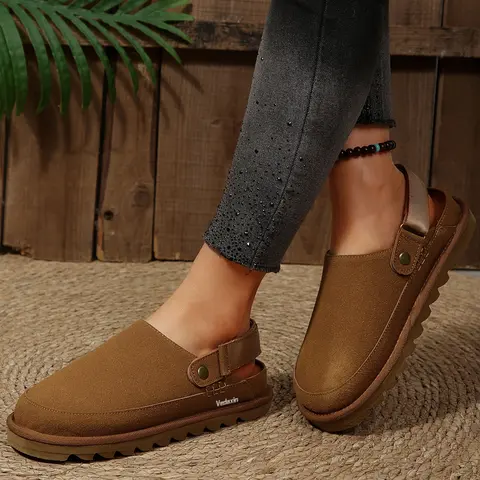 Women's Closed-Toe Sandals Adjustable Strap Comfortable Indoor Outdoor Shoes Springfresh