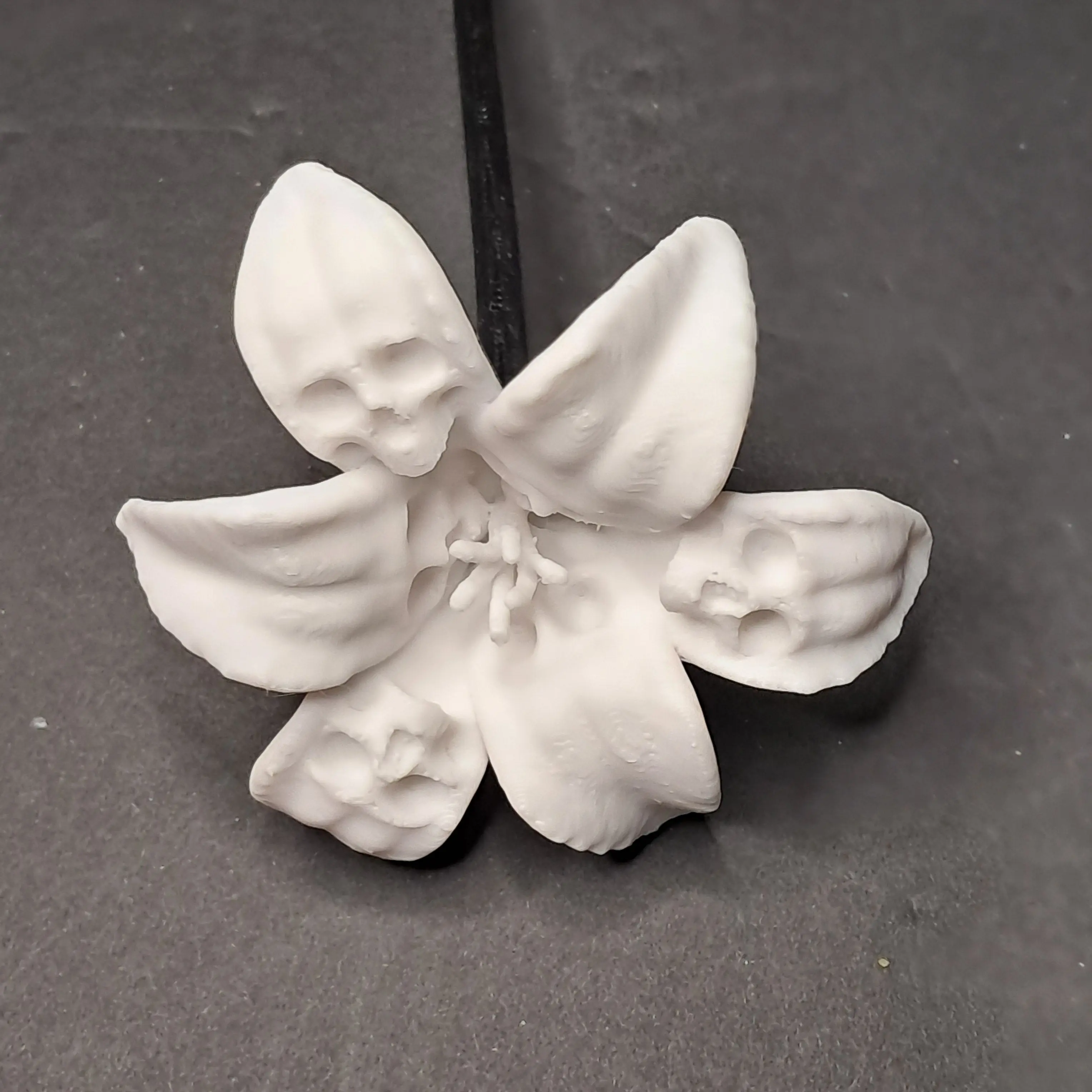 3D Printed Mysterious Dark Forbidden Lily Goth Decorative Ornament, Home Decor Accent, Ideal Gift for Home Supplies Fans