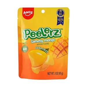 Amos Sweets PEELERZ Mango Flavored Gummy Candy - Fun Fruit Juice Snacks, International Taste Award Winner, 85g