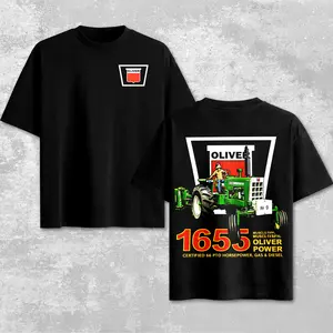 Vintage Oliver Keystone 1655 Tractors Shirt – Retro Oliver Agricultural Machinery Graphic Tee, Diesel Farming Apparel, Midwest Rural Country Shirt, Heavy Equipment Inspired Design, Farmer Gift for Dad, Classic Harvest Field Sketch Unisex