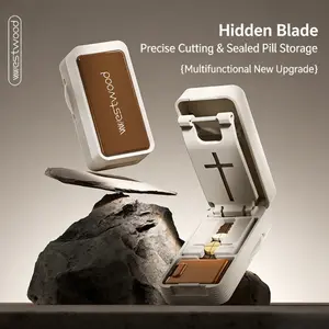 Pill Cutter & Splitter | Precisely Splits Pills in Half, Fits Various Pill Sizes, BPA-Free Food-Grade Material, Solves Uneven Splitting & Crushed Pills