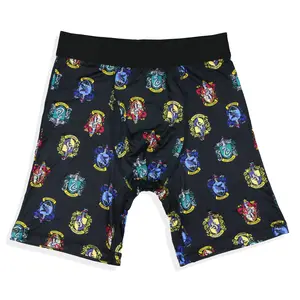 Harry Potter Boxer Briefs Mens' Hogwarts Castle House Crests Underwear