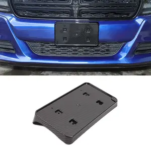 For 2015+ Dodge Charger Center Front License Plate Holder Bracket Base Trim