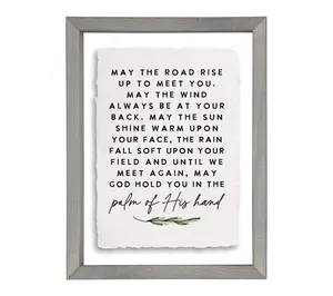 Sincere Surroundings In The Palm Of His Hand Floating Art