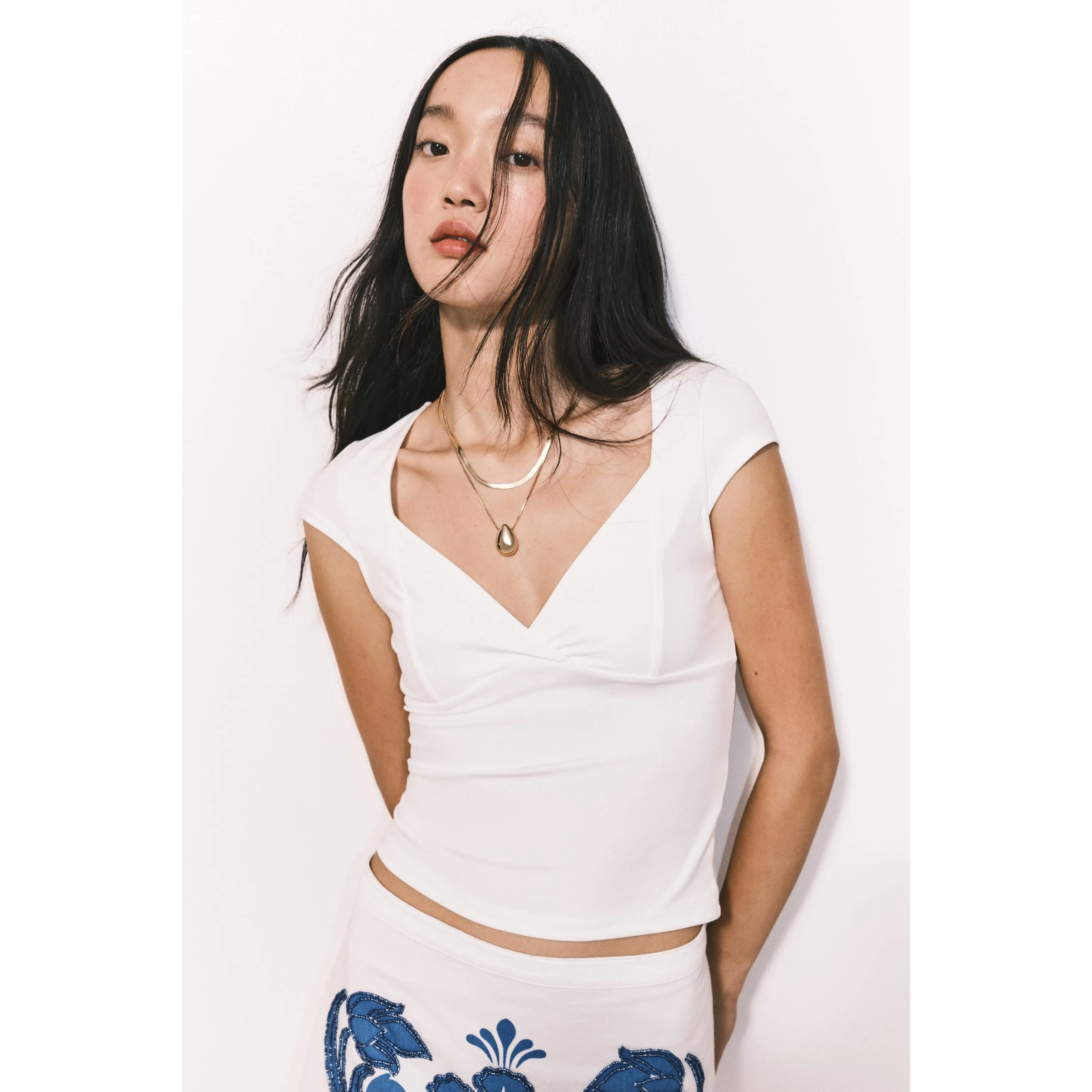 H&M Cap-sleeved top