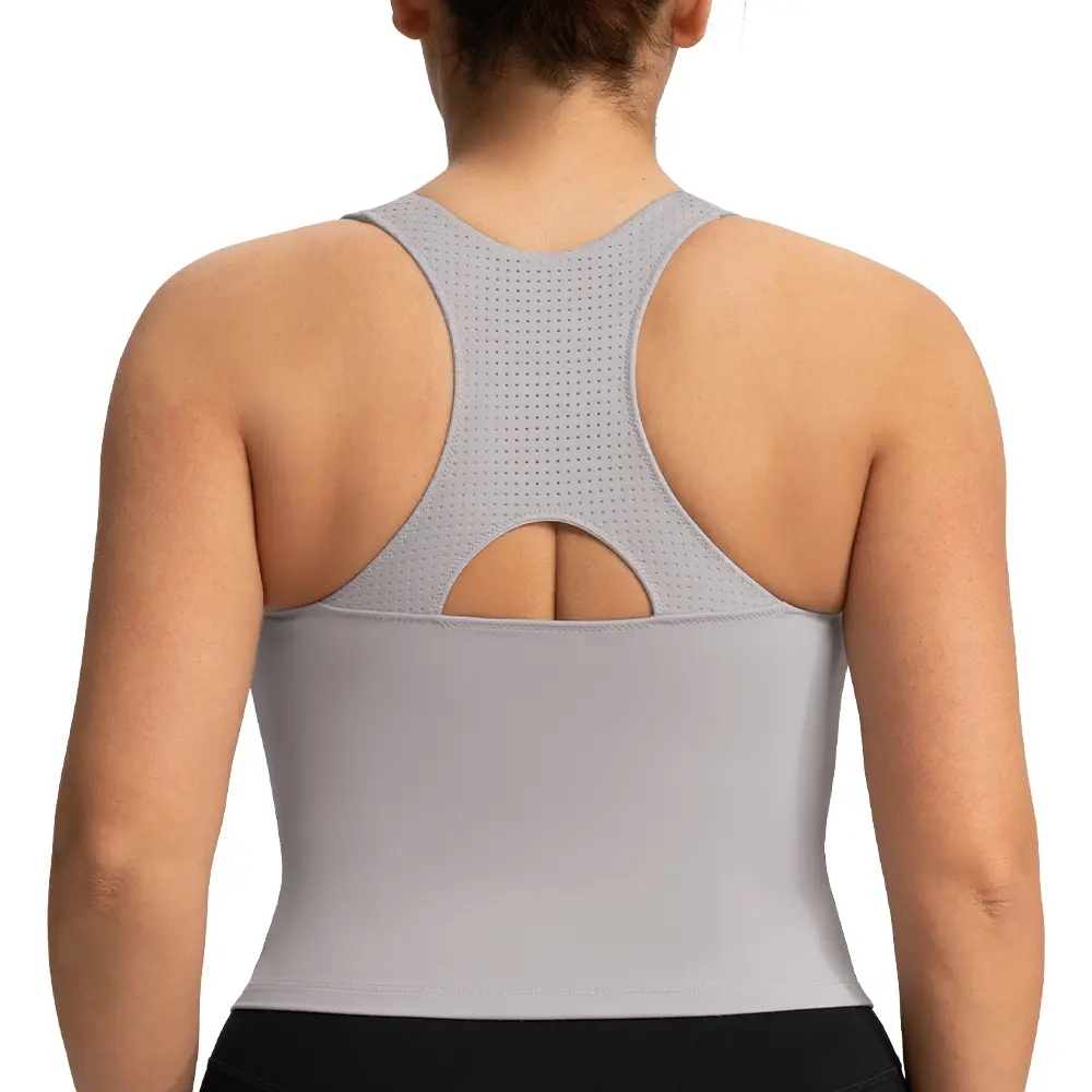 HSIA SoftBreeze Wirefree Lightly Padded Medium Support Breathable Sports Bra - Gym Workout Wear, Gymclothes - Racerback Longline Tank Top or Criss Cross Back Crop Top for 32D, 40DDD (Yoga, Gym Use)