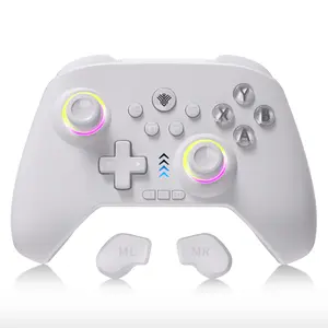 YUYIU Multi-Platform Controller (Not for Xbox) - Features Hall Effect Joysticks, Macro Programming, Linear Triggers, 6-Axis Gyro, Dual Vibration & RGB Lighting | Includes Data Cable & Receiver