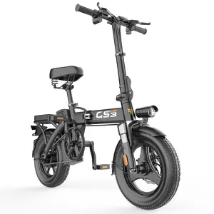 City Commute Essential! 14" Folding E-Bike｜48V 15AH 40KM Range｜500W Motor Front&Rear Disc Brakes