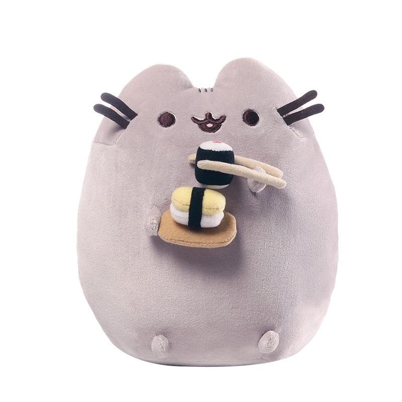 Creative Fat Pudding Cat Donut Pillow - 8-Inch Cute Cookie Cat Plush Toy | Soft Ice Cream Cat Stuffed Animal | Adorable Donut Shaped Pillow for Kids & Adults