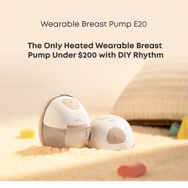 [LIVE] eufy E20 Heated Wearable Breast Pump, 3 Heat Levels, Hands-Free Breast Pump with Innovative HeatFlow, Optimized Rhythm via App, Hospital-Grade Suction, Leakproof, Ultra-Slim and Quiet for in-Bra Use