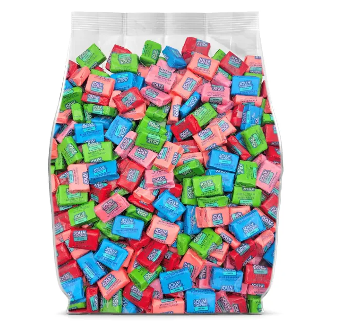 JollyRancher Chews Bulk Candy - 95 Individually Wrapped Assorted Fruit Flavored JollyRanchers Chews - Bulk Chewy Candy Pack - 95 Chewy Fruit Chews