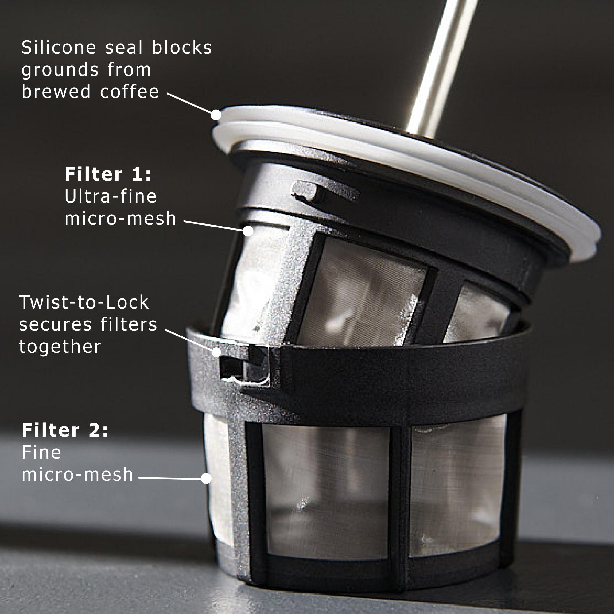 ESPRO P0 Ultralight Travel French Coffee Press Brewing Camping Patented Technology Vaccuum Pots Stainless Steel Tea