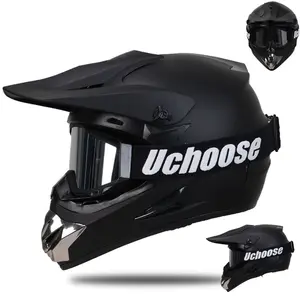 Off-road helmet, rally bike helmet, mountain bike helmet, protective cap, youth helmet, unisex helmet, equipped with visor, vibrant color, fashionable, young