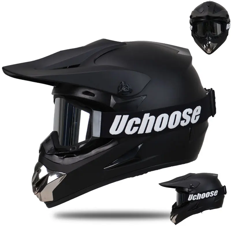 Off-road helmet, rally bike helmet, mountain bike helmet, protective cap, youth helmet, unisex helmet, equipped with visor, vibrant color, fashionable, young Motorbike Motor Parts Accessories casco paramoto