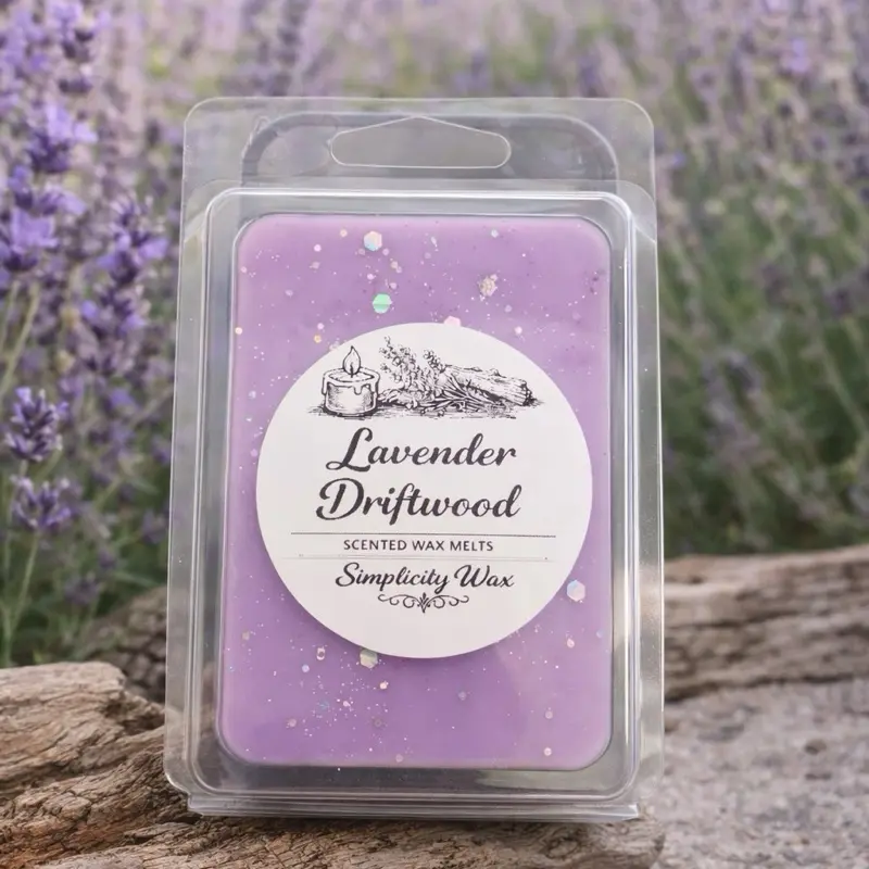 Lavender Driftwood Scented Soy Wax Melts-For electric wax warmers or Tealight warmers-Great Gift idea- Perfume Aroma Freshener Fragrance Candle Decor Decoration Ornaments