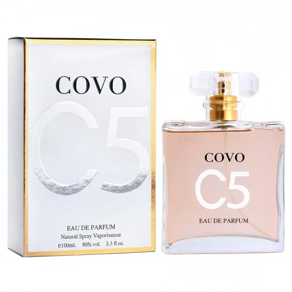 Covo C5 for Women Eau De Parfum 3.4 fl oz- Pure Femininity in a Bottle - Delicate Floral Scents of Jasmine and May Rose - Cruelty-Free Perfume Precious Gift for Women