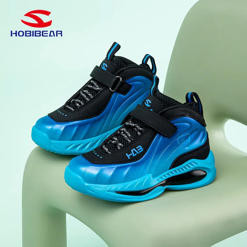 HOBIBEAR Kids' Chunky Hoop Shoes - Comfortable and Durable Gradeschool Sneaker, Versatile Sporty Shoes for Casual Wear, Basketballshoe, Shoesbasketball, Youth Fashion Shoes