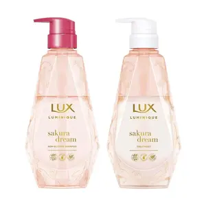 LUX Sakura Blossom Shampoo & Conditioner Set for Damaged Hair - 370g Each, Intensive Repair, Frizz Control, Silky Smooth Shine - Limited Edition "Radiant Cherry Dream"