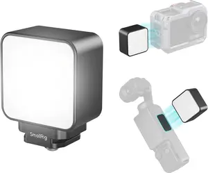 SmallRig Magnetic Mini LED Video Light for Action Cameras, 3000K-6000K, 500mAh Battery, for DJI OSMO Action 6/5Pro/4/Pocket 3/Nano, for GoPro Light, for Insta360 Ace, for Xtra Muse Accessories- 5446