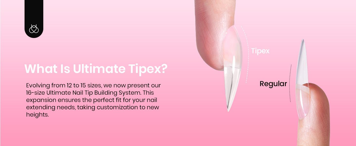 Beetles Tipex Instant Apex Nail Extension Tips Kit Coffin/Stilettol Shape Thick Acrylic Nail Flat Nails Manicure Gel press ons Nail Art DIY Nails Art #TikTokShopBacktoSchool