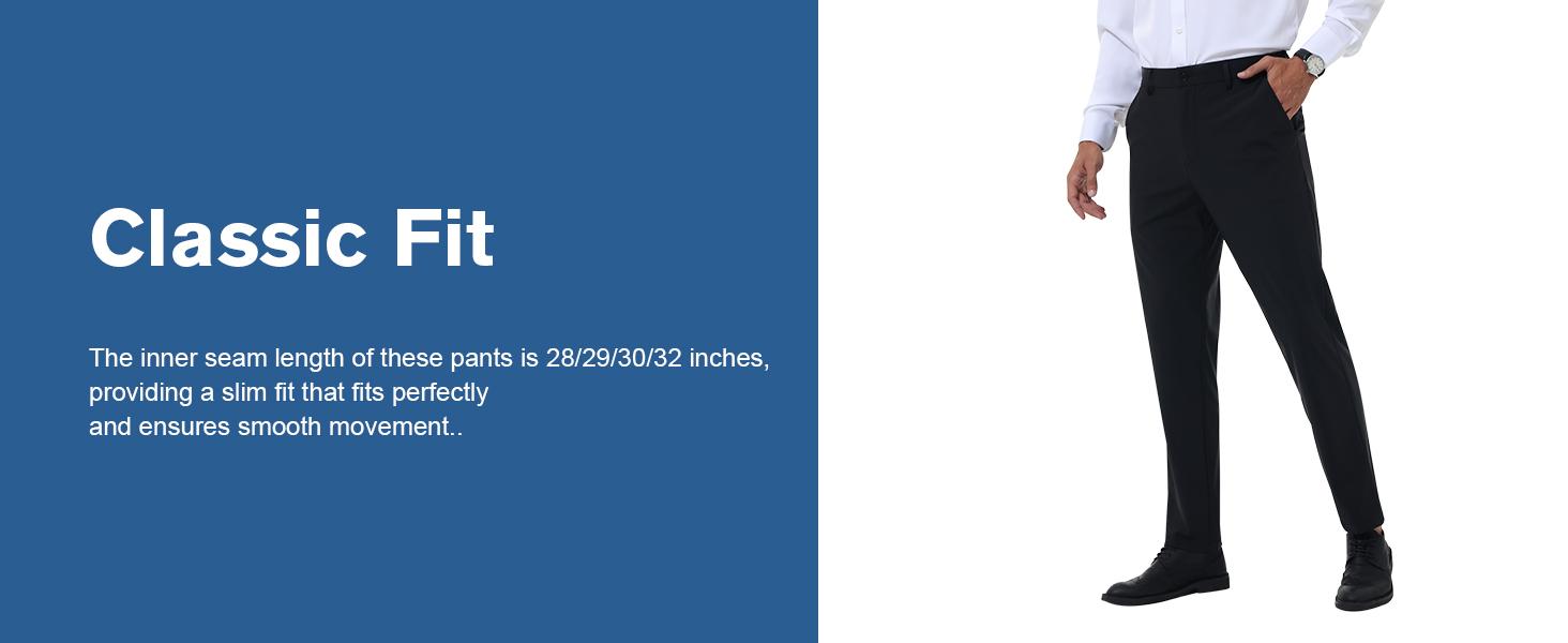 Alimens&Gentle Men's Stretch Dress Pants No Iron Golf Pants Expandable Waist Flat Front Business Casual Formal Pants FathersDayGift Alimens&Gentle Men's Stretch Dress Pants No Iron Golf Pants Expandable Waist Flat Front Business Casual Formal Pants FathersDayGift
