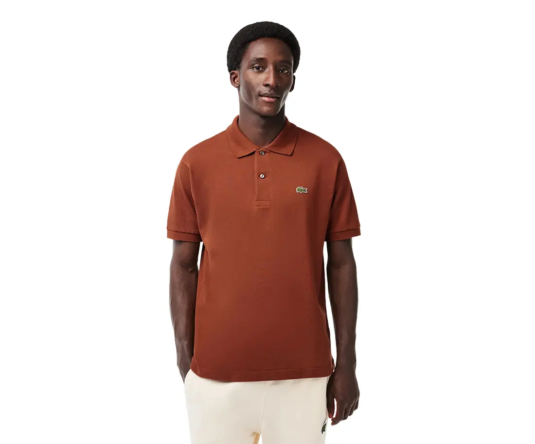 LACOSTE Men's Short-Sleeved Polo Shirt - Classic Casual Active Top with Stylish Ribbed Fabric Collar