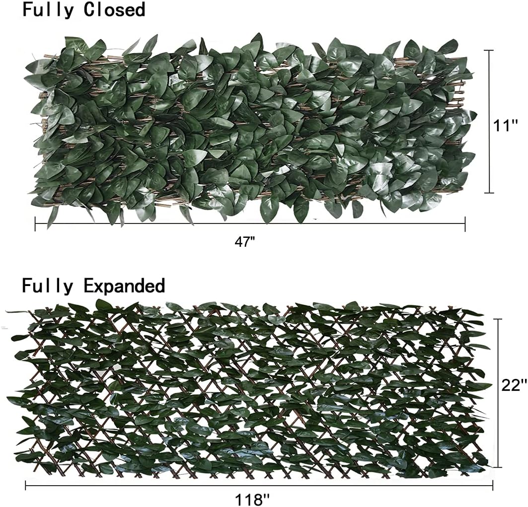 【Arbor Day】Expandable Fence Privacy Screen for Balcony Patio Outdoor,Decorative Faux Ivy Fencing Panel,Artificial