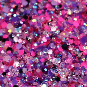 Peri-Twinkle Drip Rhinestone Mix