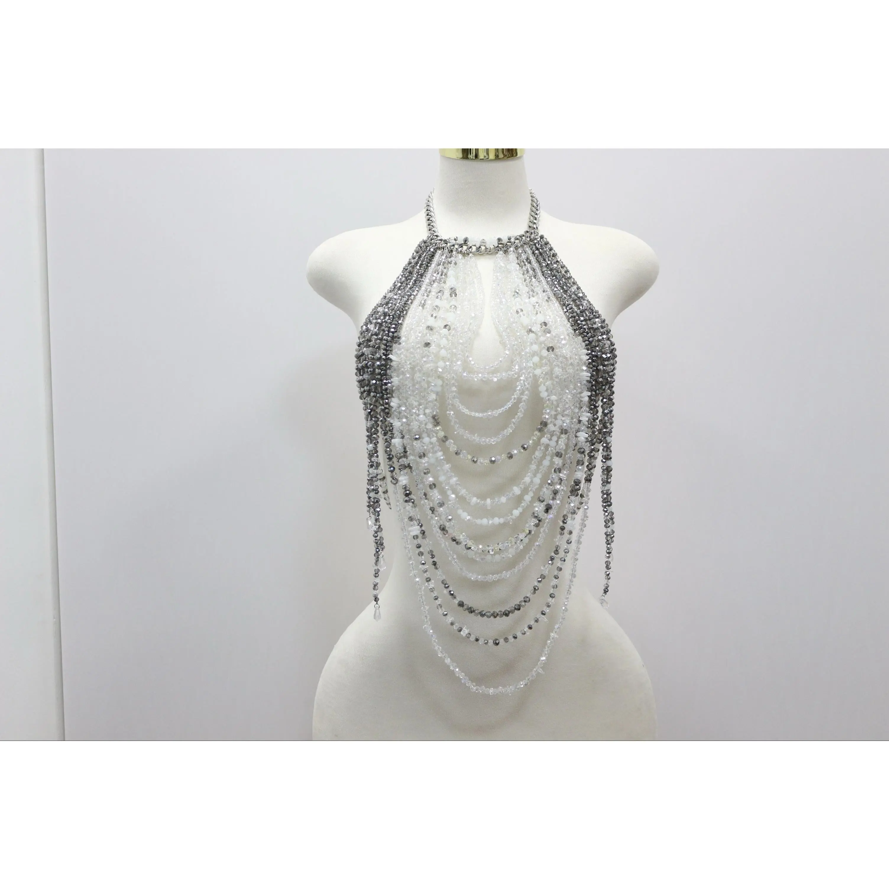 Lumina Crystal Halter Top