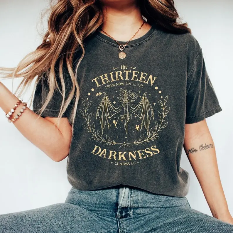 Comfort Colors Retro The Thirteen Throne Of Glass TShirt, From Darkness Claim Us Tshirt, Gift, Fantastic Reader Tee