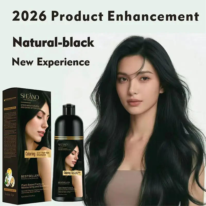Hair Color Shampoo 3-in-1 Herbal Hair Color Shampoo Gray and Dark Hair Color Shampoo Lasting and Covering Salon Essentials Hair Color Shampoo
