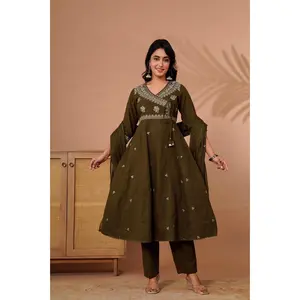 Indian Beautifully Heena Anarkali 3 Pieces Dress